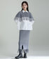 Fringe Knit Cape & Skirt Co-ord
